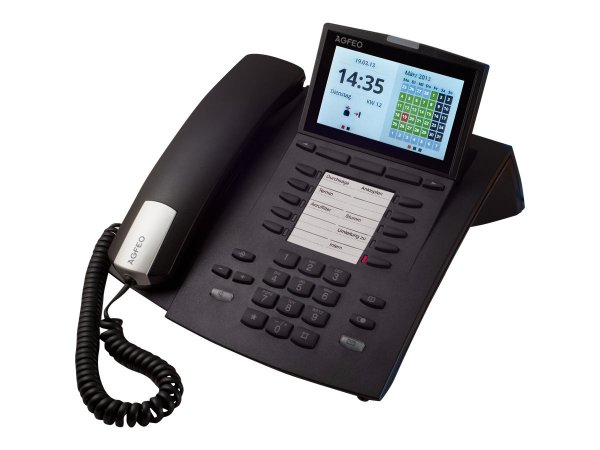 AGFEO ST 45 IP - IP Phone - Nero - Cornetta cablata - 1000 voci - Digitale - LCD