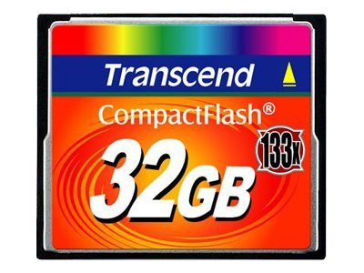 Transcend TS32GCF133 - 32 GB - CompactFlash - MLC - 50 MB/s - 20 MB/s - Nero