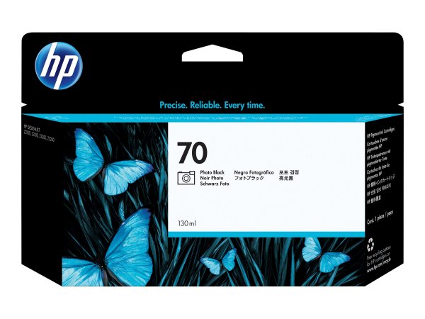 HP Cartuccia inchiostro nero fotografico DesignJet 70 - 130 ml - Inchiostro a base di pigmento - Inc