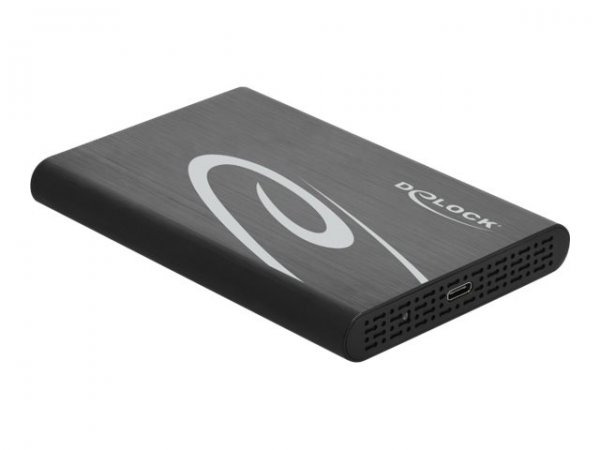 Delock 42610 - Box esterno HDD/SSD - 2.5" - Serial ATA III - 6 Gbit/s - Hot-swap - Nero