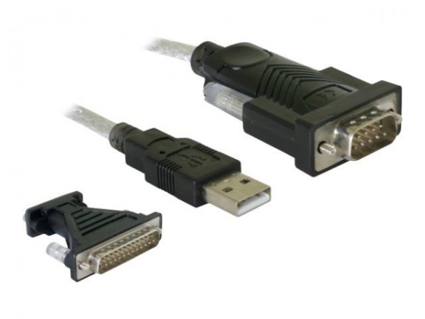 Delock 61308 - Nero - USB tipo A - DB-9