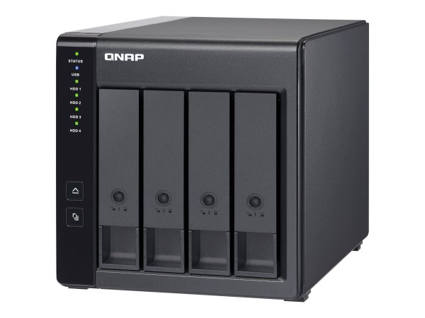 QNAP TR-004 - Box esterno HDD/SSD - 2.5/3.5" - Seriale ATA II - 3 Gbit/s - Hot-swap - Nero