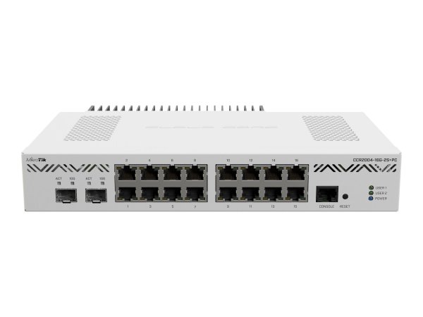 MikroTik CCR2004-16G-2S+PC - Fast Ethernet - Bianco