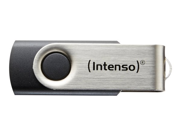 Intenso Basic Line - 16 GB - USB tipo A - 2.0 - 28 MB/s - Girevole - Nero - Argento