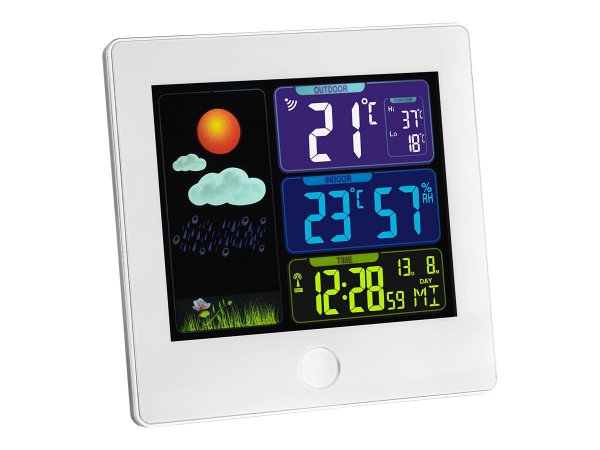 TFA Sun - White - Indoor hygrometer,Indoor thermometer,Outdoor thermometer - Thermometer - 20 - 95%