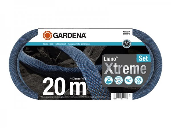 Gardena Liano - 20 m - Sul suolo - Nero - Grigio - Cloruro di polivinile (PVC) - Tessile - 35 bar -