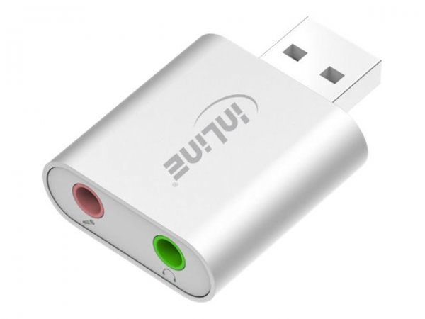 InLine USB Soundcard scheda audio esterna - Audio Converter - alluminio