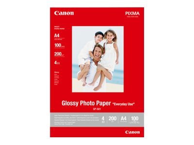 Canon Carta fotografica lucida GP-501 A4 - 100 fogli - Lucida - 200 g/m² - A4 - 100 fogli - 210 x 29