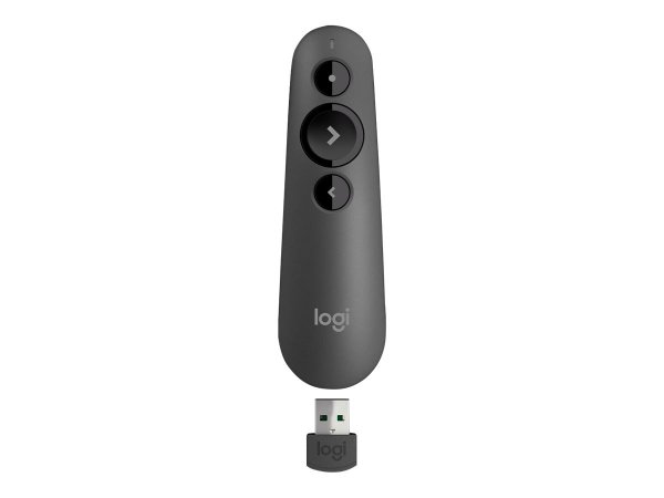 Logitech R500 - Bluetooth/RF - USB - 20 m - Grigio