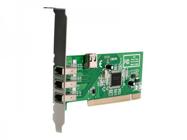 StarTech.com Scheda adattatore FireWire 1394a PCI a 4 porte - 1 interna 3 esterne - PCI - IEEE 1394/