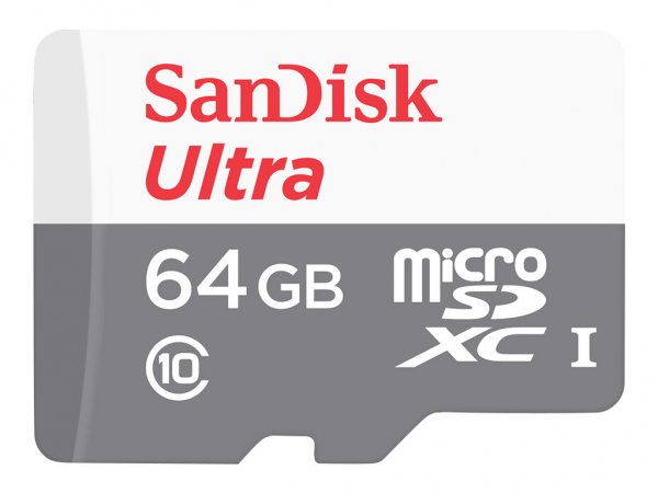 SanDisk Ultra MicroSDXC 64GB UHS-I - 64 GB - MicroSDXC - Classe 10 - UHS-I - 80 MB/s - Resistente ag