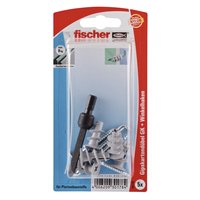 fischer GK WH - Kit di gancio a vite e tasselli a muro - Cemento - Grigio - 2,2 cm - 5 pezzo(i) - Sa
