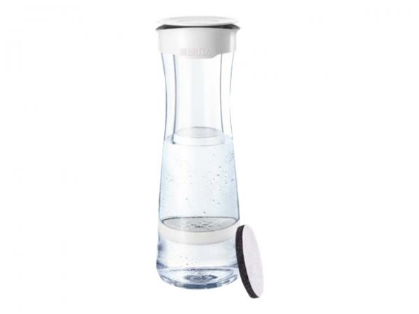 BRITA Fill&Serve - Bottiglia per filtrare l'acqua - 1,3 L - Trasparente - Bianco