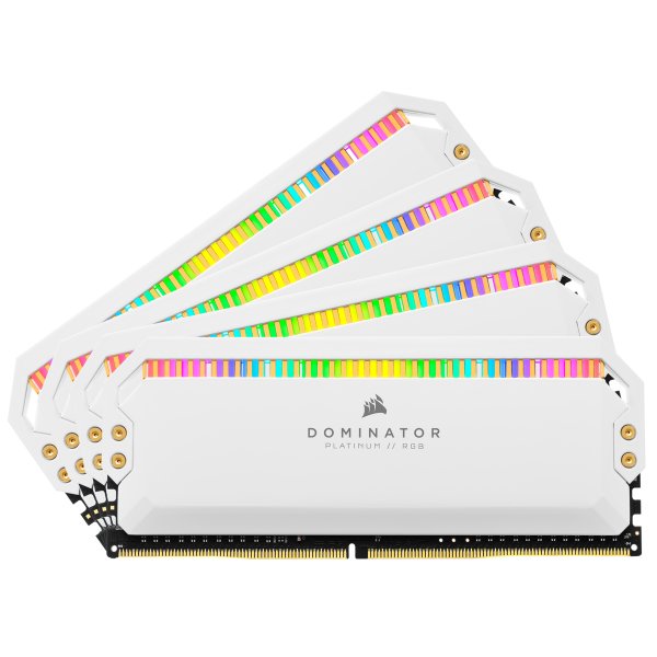 Corsair Dominator Platinum RGB 64GB (4x 16GB) RAM DDR4 3200MHz C16, LED RGB CAPPELLIX, Bianco