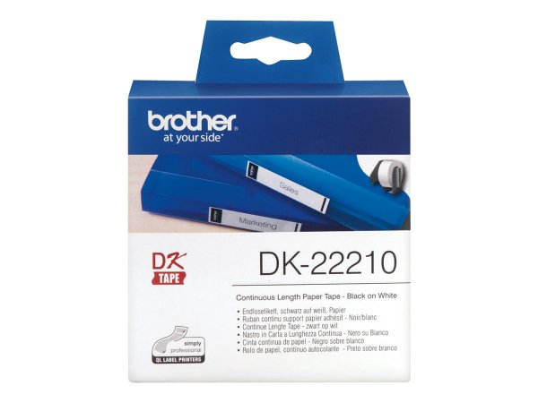 Brother DK-22210 - Black on white