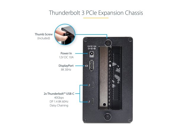 StarTech.com THUNDERBOLT 3 PCIE CHASSIS DUAL - Controller raid - PCI