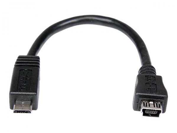 StarTech.com Cavo adattatore micro USB a mini USB 15 cm M/F - 0,15 m - Mini-USB B - Micro-USB A - Ma