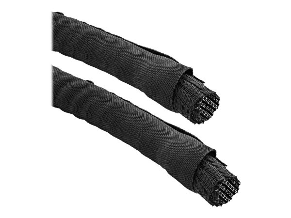 InLine Canalina rete in poliestere - autorichiudibile - nero - 10mm - 5m