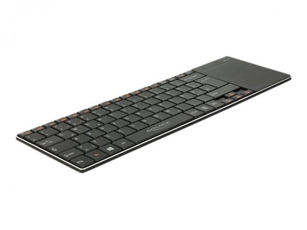 Delock 12454 - Touchpad - Ogni marca - Nero - Alluminio - Senza fili - Micro-USB