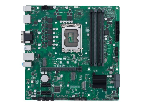ASUS PRO B660M-C D4-CSM - Motherboard - micro ATX - LGA1700-Sockel - B660 Chipsatz - USB-C Gen1, USB