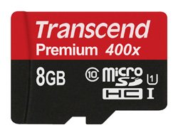 Transcend 8GB microSDHC Class 10 UHS-I - 8 GB - MicroSDHC - Classe 10 - MLC - 90 MB/s - Class 1 (U1)