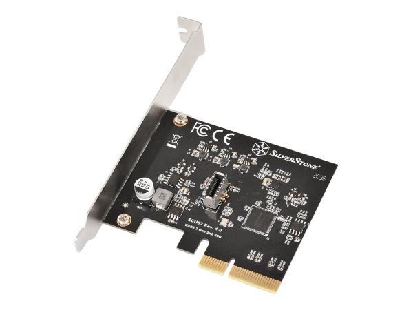 SilverStone ECU07 - USB-Adapter - PCIe 3.0 x4 Low-Profile - Controllore