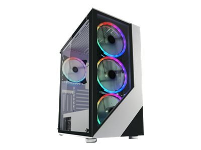 LC-Power Gaming 803W - Midi Tower - PC - Nero - Bianco - ATX - micro ATX - Mini-ITX - Metallo - Plas