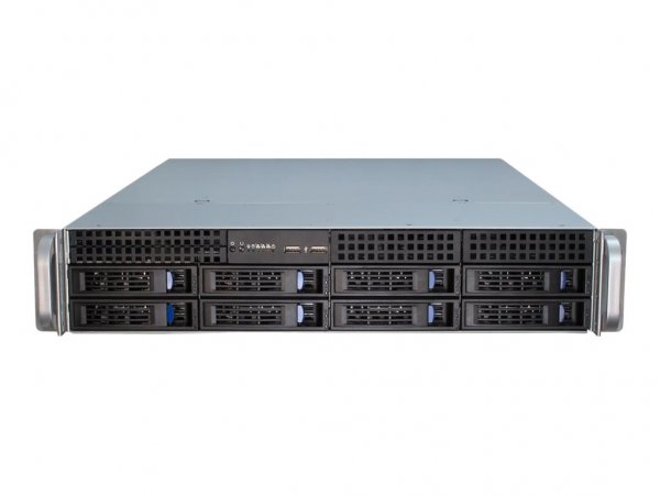 Inter-Tech IPC 2U-2408 - Supporto - Server - Nero - Acciaio inossidabile - ATX - EATX - EEB - Acciai