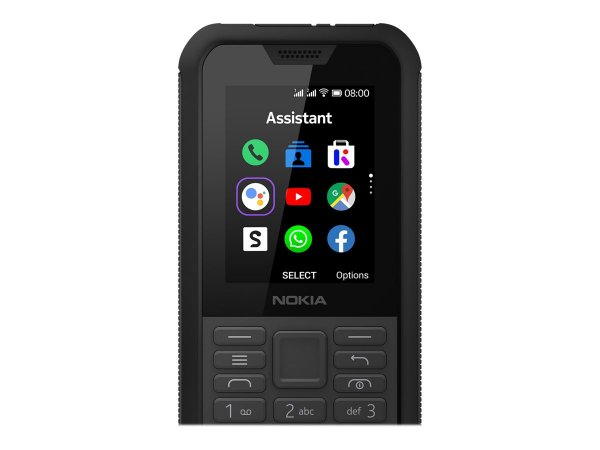Nokia 800 Tough - Barra - Doppia SIM - 6,1 cm (2.4") - 2 MP - 2100 mAh - Nero