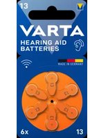 Varta Hörgeraetebatterie Hearing Aid 13 6er Blister Zink/Luft