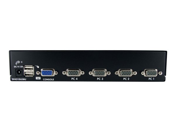 StarTech.com Switch KVM USB 4 porte - montabile a rack 1U - con OSD - 1920 x 1440 Pixel - Montaggio