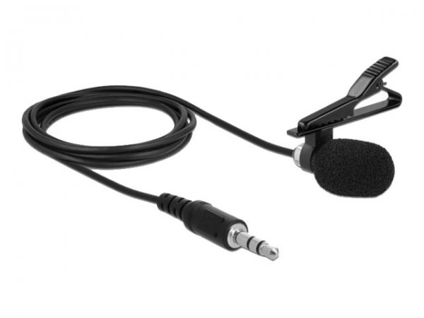Delock 66279 - Microfono a clip - -30 dB - 50 - 16000 Hz - 2200 ? - Omnidirezionale - Cablato