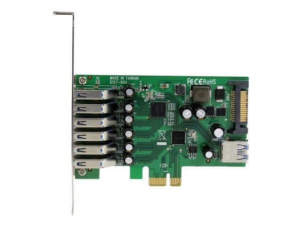 StarTech.com Scheda Espansione PCI Express USB 3.0 a 7 porte con profilo basso e standard - alimenta