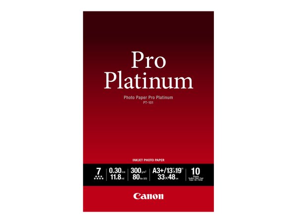 Canon Photo Paper Pro Platinum A3 Photo paper - 300 g/m² - 329x423 mm - 10 foglio