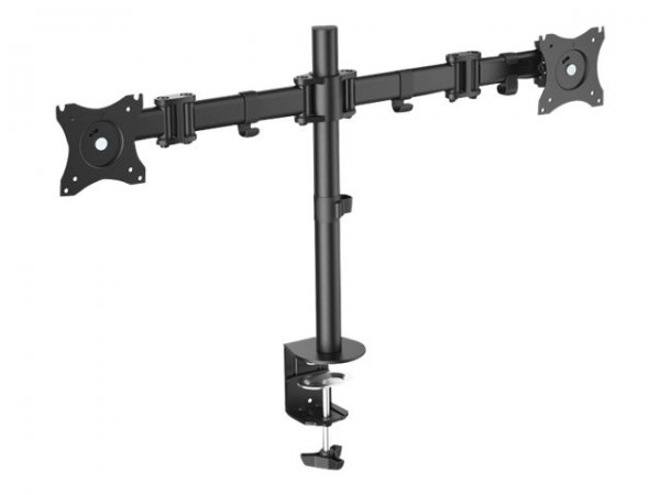 DIGITUS Supporto universale per due monitor con morsetto di fissaggio - Morsa - 8 kg - 38,1 cm (15")