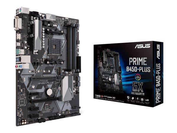 ASUS PRIME B450-PLUS - AMD - Presa AM4 - AMD Athlon - AMD Ryzen™ 3 - 2nd Generation AMD Ryzen™ 3 - 3