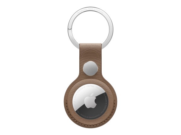 Apple AirTag FineWoven Key Ring Taupe-ZML
