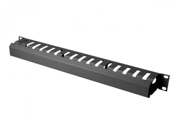 DIGITUS Kabelführungspanel mit abnehmbarer Blende für 483 mm (19)-Schränke, 1HE