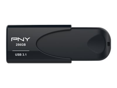 PNY Attache 4 - 256 GB - USB tipo A - 3.2 Gen 1 (3.1 Gen 1) - 80 MB/s - Senza coperchio - Nero