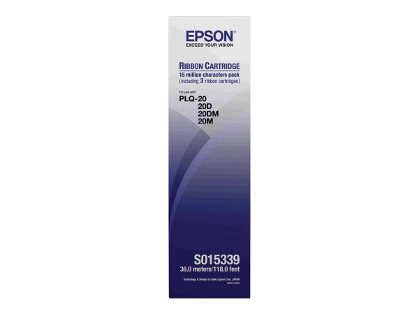 Epson Ribbon Pack (contiene n.3 nastri) - - PLQ-30M - PLQ-30 - PLQ-22M - PLQ-22 CS - PLQ-22 - PLQ-20