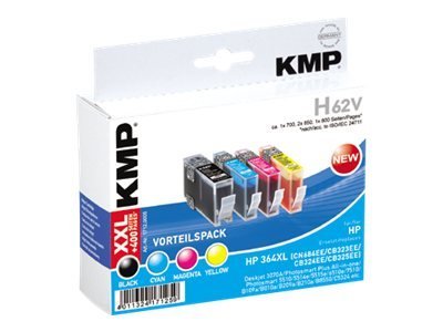 KMP H62V - Inchiostro a base di pigmento - Inchiostro colorato - 4 pz - Confezione multipla