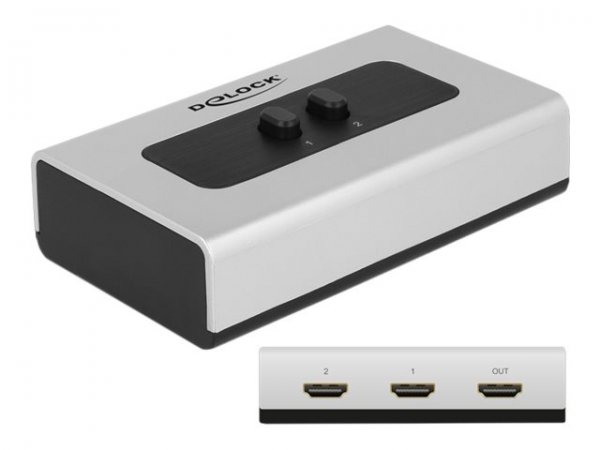 Delock 87663 - HDMI - Plastica - Nero - Grigio - 1080p - 112 mm - 68 mm