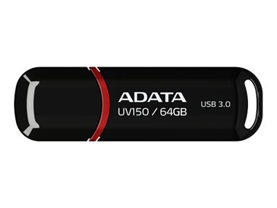 ADATA 64GB DashDrive UV150 - 64 GB - USB tipo A - 3.2 Gen 1 (3.1 Gen 1) - Cuffia - 9 g - Nero