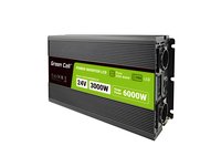 Green Cell PowerInverter LCD 24 V 3000W/60000W vehicle inverter with display - pure sine