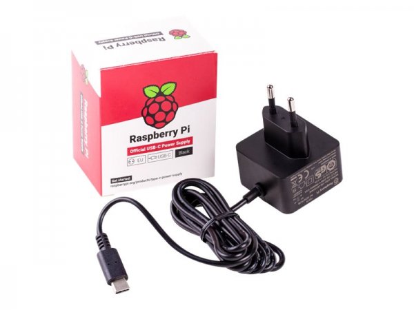 Raspberry Pi Netzteil USB-C 5.1 V 3 A Schwarz Pi 4