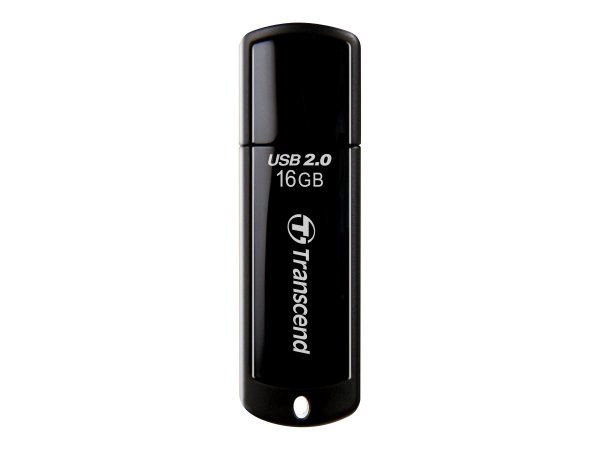 Transcend JetFlash 350 - 16 GB - USB tipo A - 2.0 - Cuffia - 8,5 g - Nero