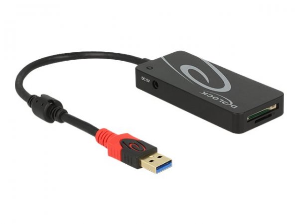 Delock HUB USB 3.0 3 Port extern + 2 x SD Slo - USB 3.2 Gen 1 (3.1 Gen 1) Type-A - USB 3.2 Gen 1 (3.