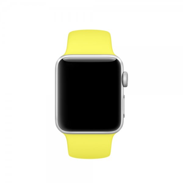 Apple MQUR2ZM/A cinturino per orologio Watch strap Fluoroelastomero Giallo