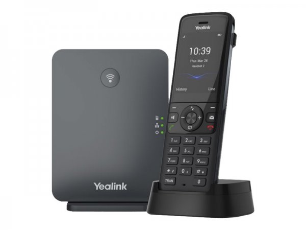 Yealink W78P - IP Phone - Nero - Cornetta wireless - Scrivania/Parete - 50 m - 300 m