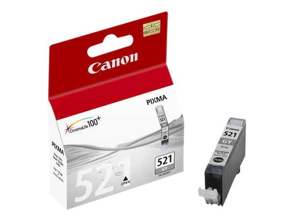 Canon Cartuccia d'inchiostro grigio CLI-521GY - Inchiostro a base di pigmento - 1 pz